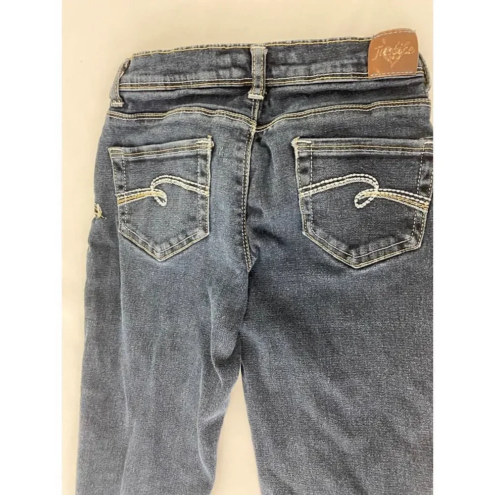 Justice Low Rise Skinny Jeans Stretch - Girls Size 10